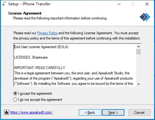 Apeaksoft iPhone Transfer免费版