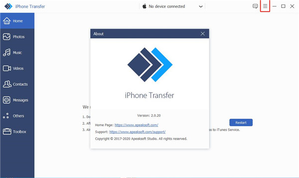 Apeaksoft iPhone Transfer免费版