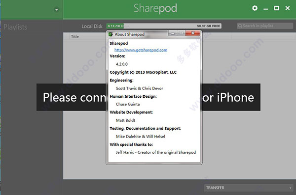 Sharepod(ipod音乐管理软件) v4.2.0.0免费版
