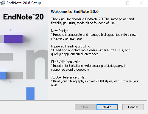Endnote 20中文版
