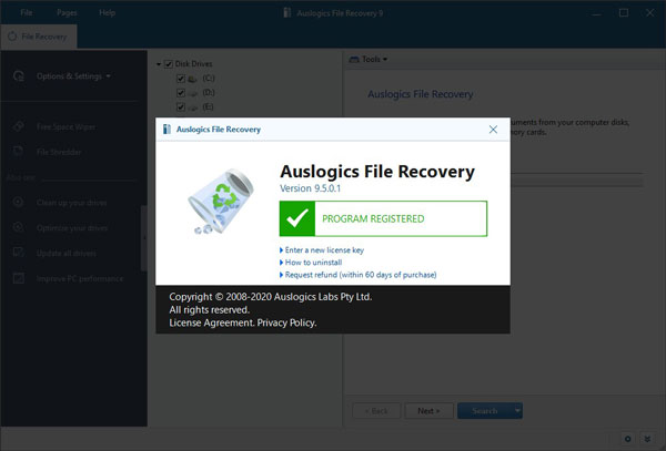 Auslogics File Recovery官方版
