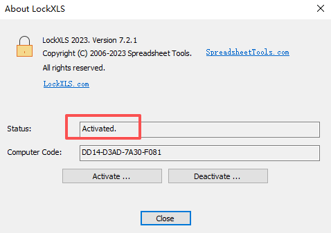 LockXLS 2023免费版