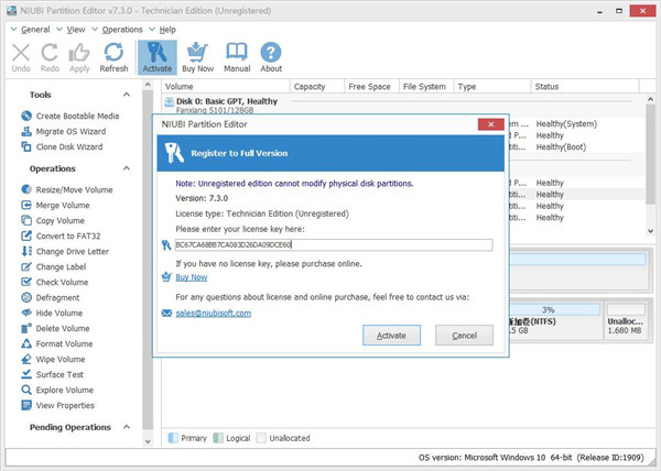 NIUBI Partition Editor免费版