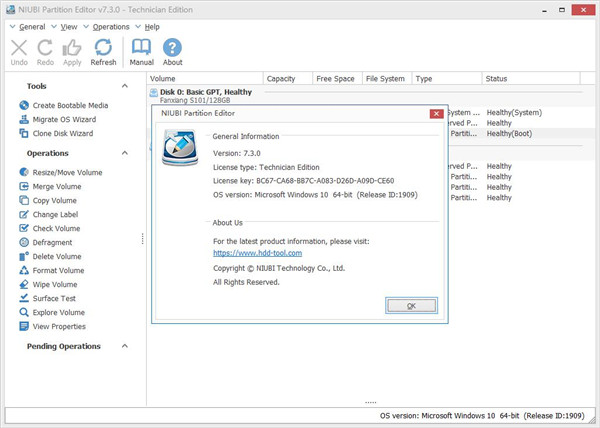 NIUBI Partition Editor免费版