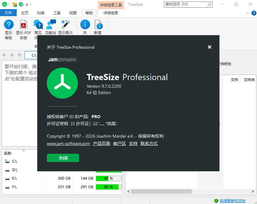 TreeSize Pro绿色便携版