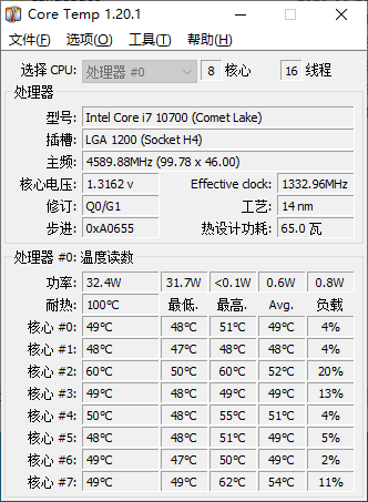 Core Temp绿色版