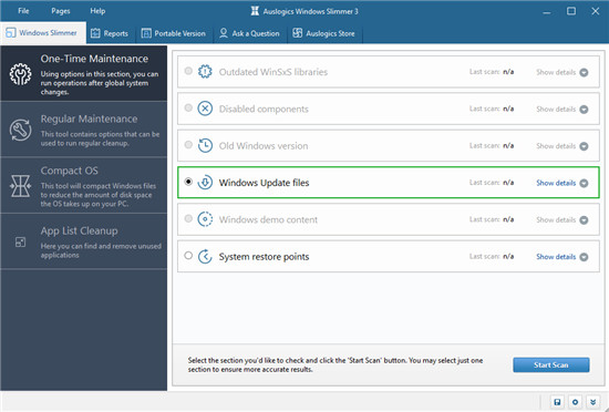 Auslogics Windows Slimmer绿色版