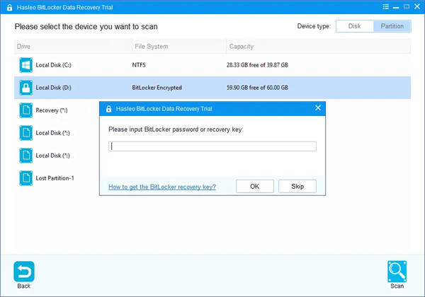 Hasleo BitLocker Data Recovery中文版
