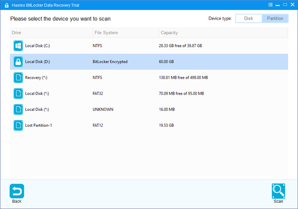 Hasleo BitLocker Data Recovery中文版