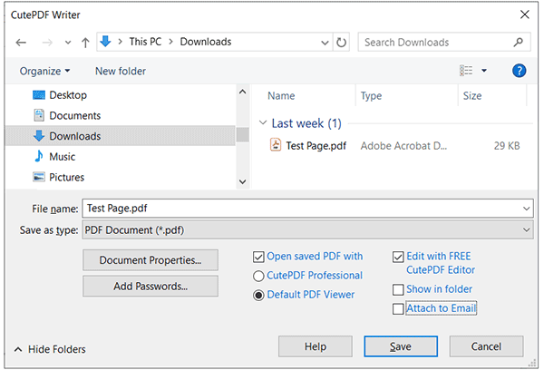 cutepdf writer中文版